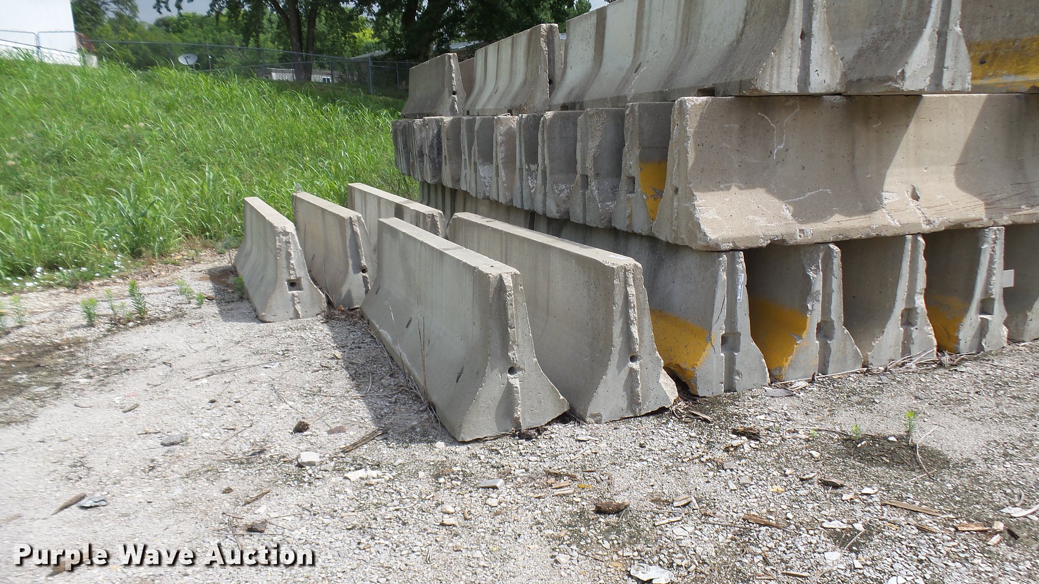 (22) concrete jersey barriers in Sugar Creek, MO Item DX9377 sold