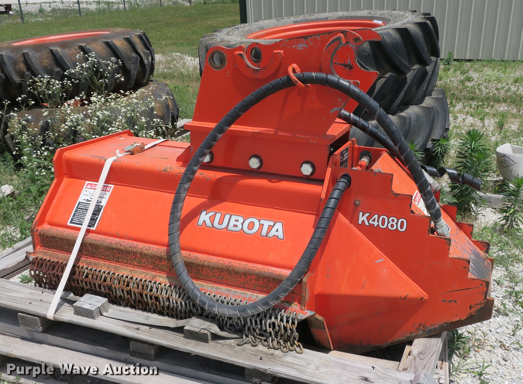 Kubota K4080 excavator brush mower in Bolivar, MO Item EO9311 sold