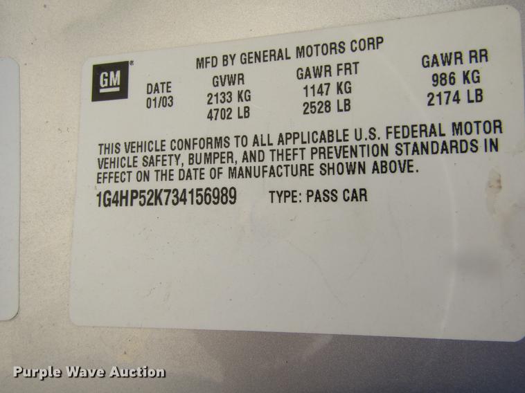 image for item DD5759 2003 Buick LeSabre Custom