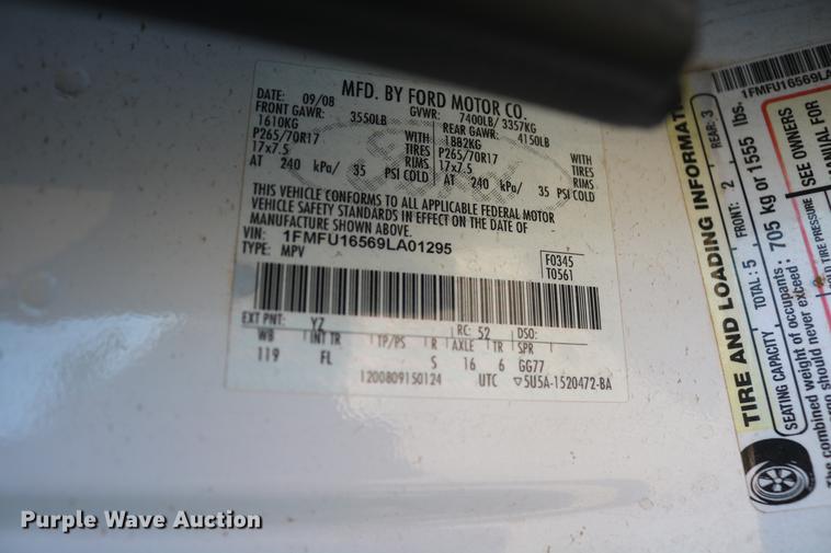 image for item DD8284 2009 Ford Expedition SUV