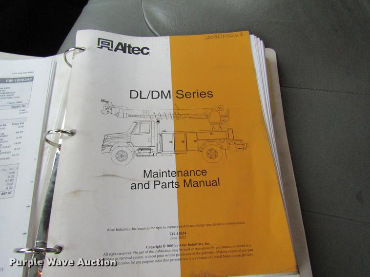 image for item DD8563 2004 International 4300 digger derrick truck