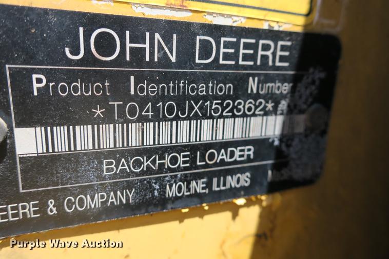 image for item DE3742 2008 John Deere 410J backhoe