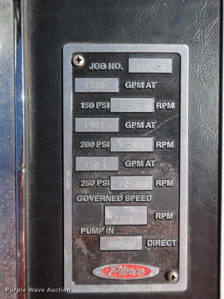 image for item DF3251 1996 Pierce fire truck