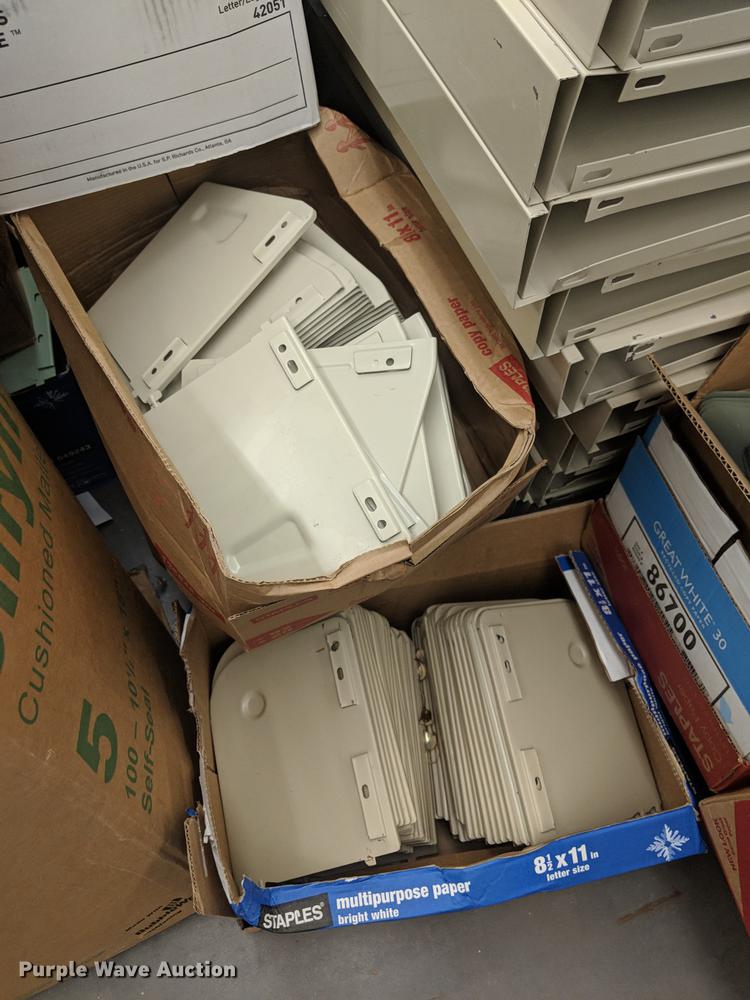 image for item DZ9964 (100) boxes of Sperry Remington microfilm shelving