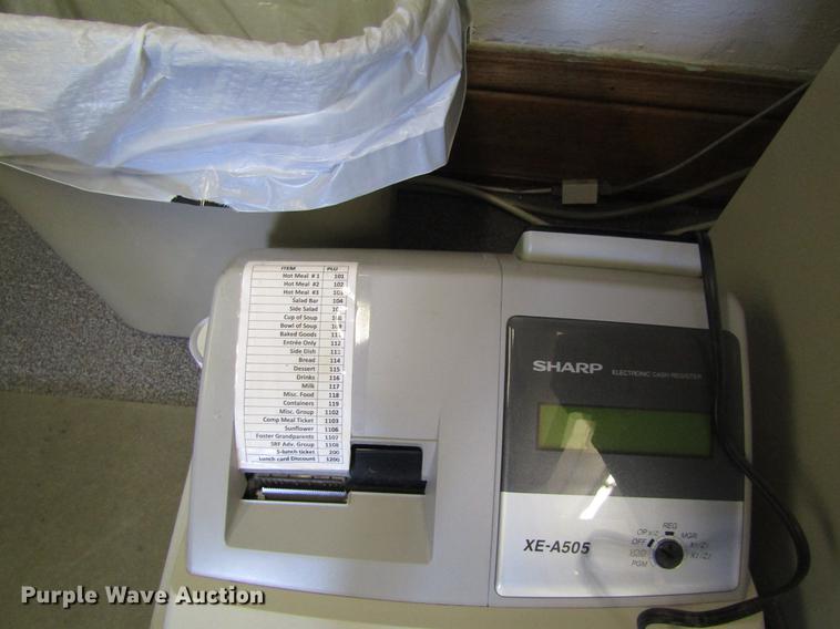 (2) Sharp XEA505 cash registers in Salina, KS | Item EI9411 sold