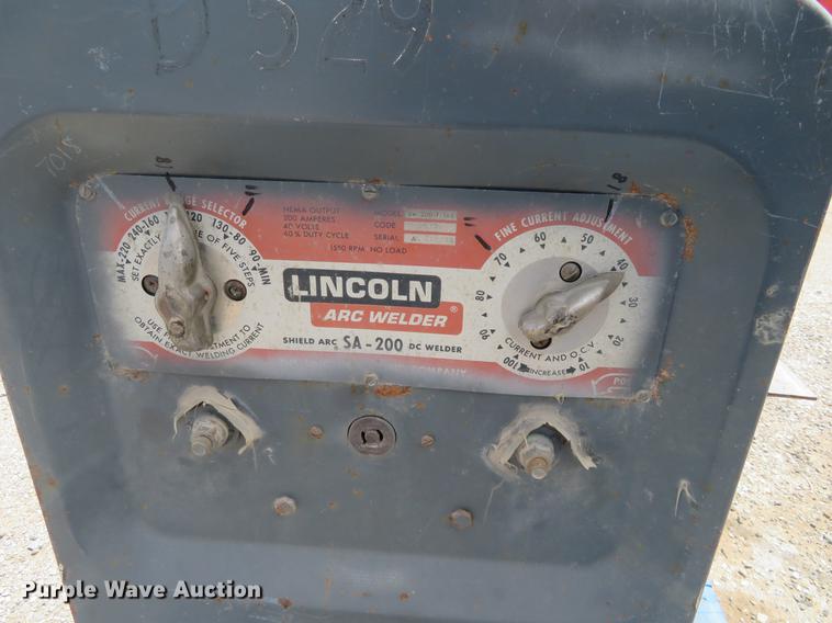 image for item EJ9646 Lincoln SA-200 arc welder