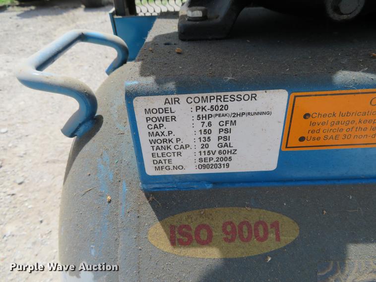 image for item EJ9651 Puma PK5020 air compressor