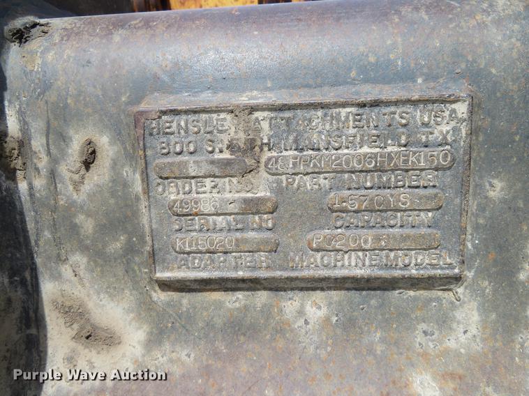 image for item EJ9655 Hensley excavator bucket