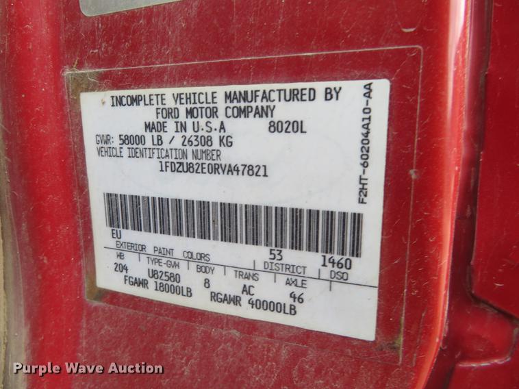 image for item EJ9676 1994 Ford LT8000 dump truck