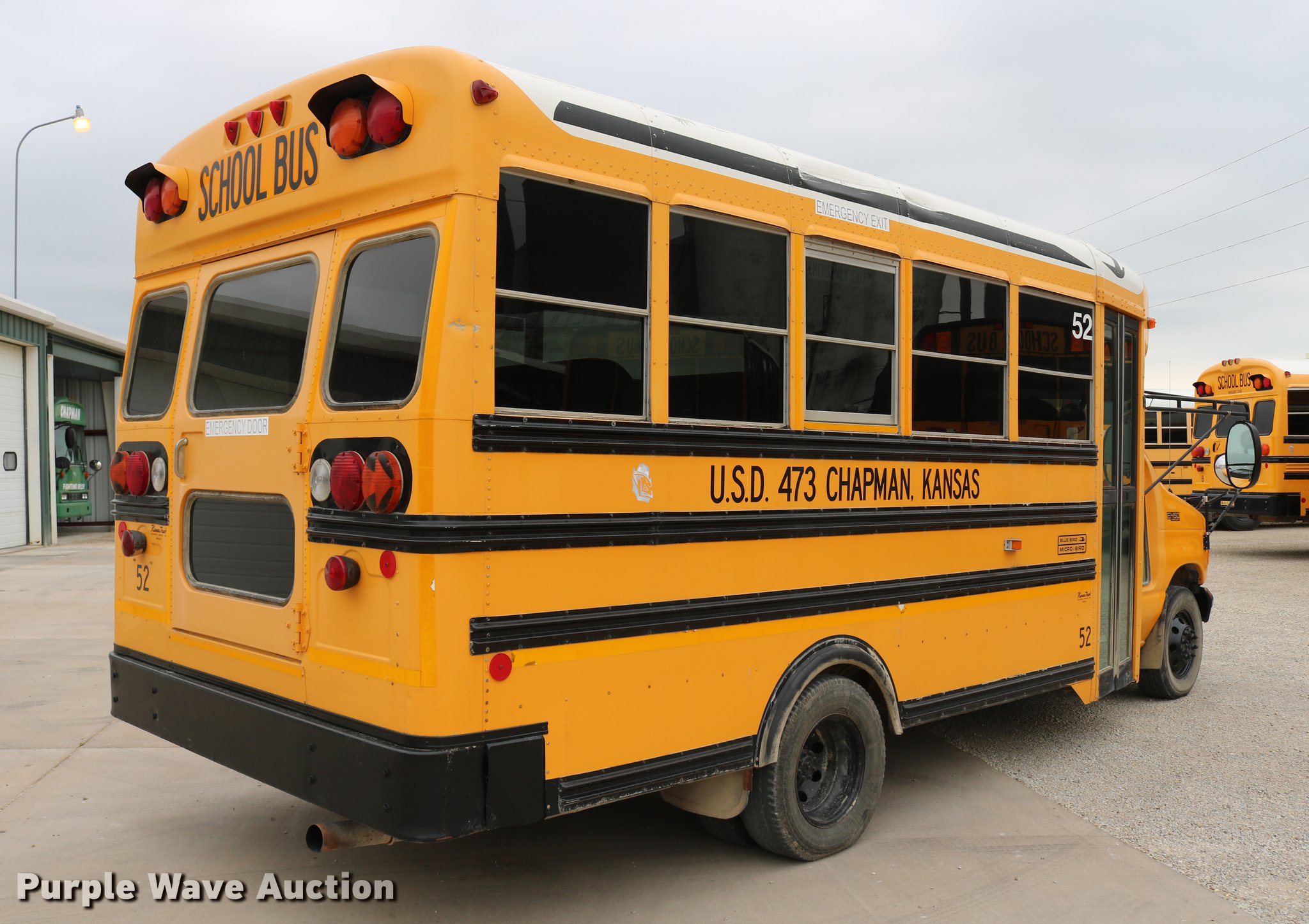 2004 Ford E450 Blue Bird school bus in Chapman, KS Item DC7520 sold