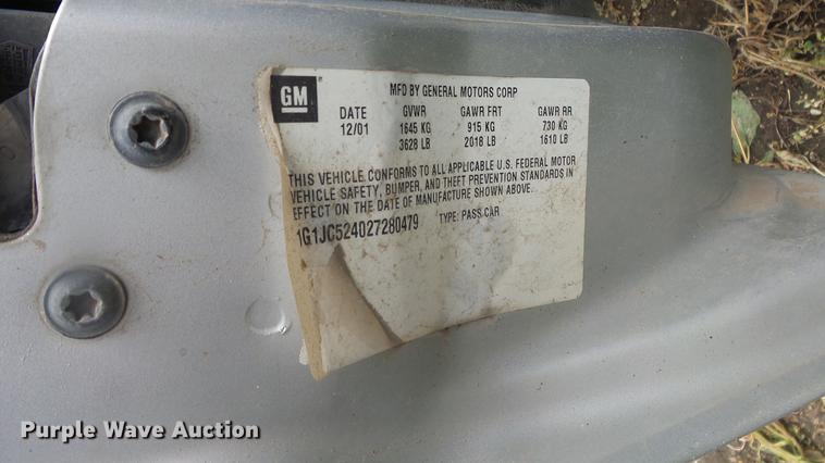 image for item DF4288 2002 Chevrolet Cavalier