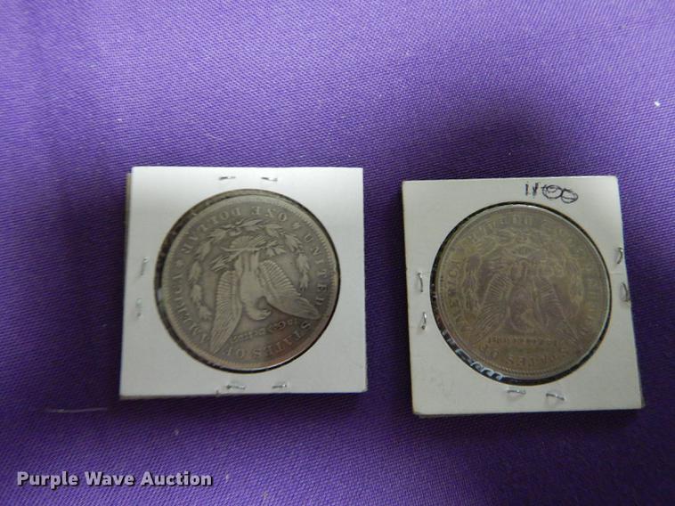 image for item EK9354 (2) Morgan dollars