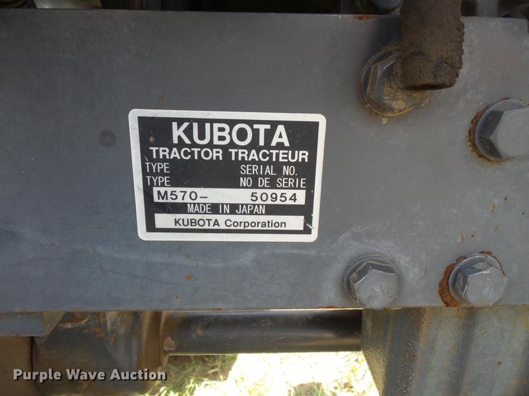 image for item DC4719 Kubota M5700 MFWD tractor