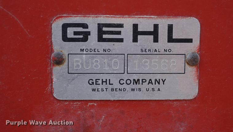 image for item DD7750 Gehl BU810 silage wagon
