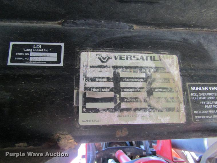 image for item DD8828 2011 Versatile 375 4WD tractor