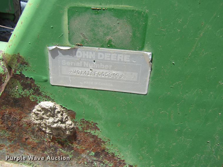 image for item DD8844 John Deere 1418 rotary mower