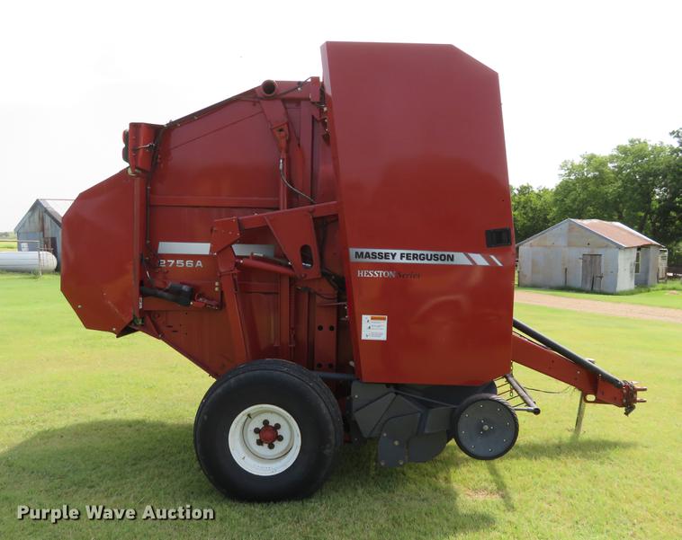 image for item DE6340 2008 Massey Ferguson Hesston 2756A round baler