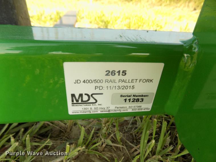 image for item DZ9512 2015 MDS 2615 pallet forks