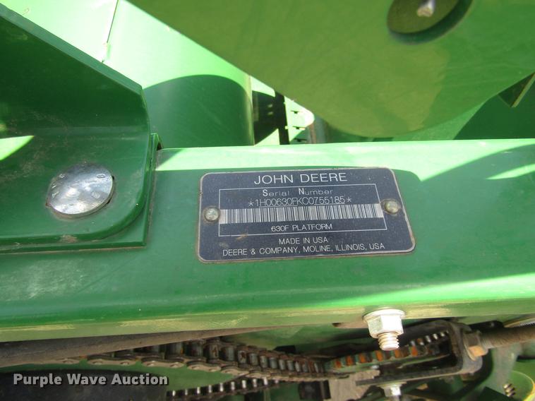 image for item EI9496 2013 John Deere 630F flex head