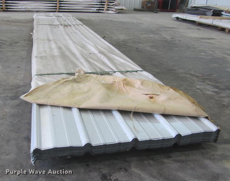 image for item G1205 (75) sheets of metal siding/roofing