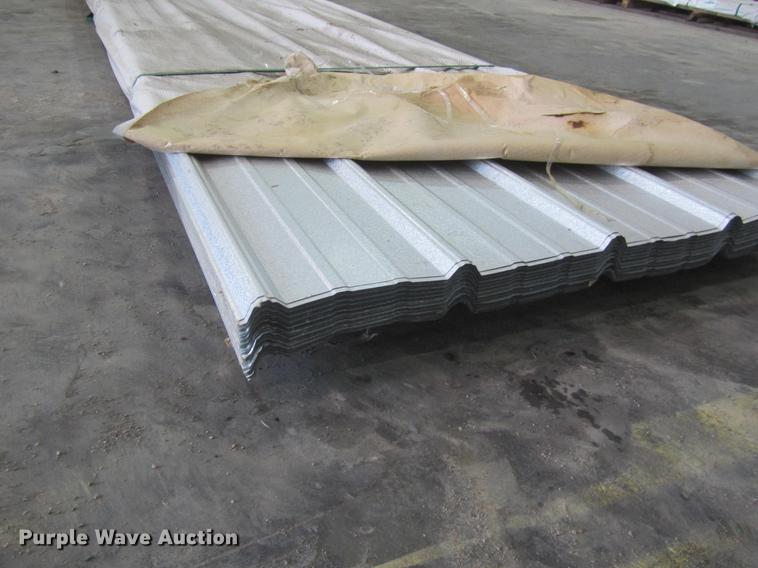 image for item G1205 (75) sheets of metal siding/roofing