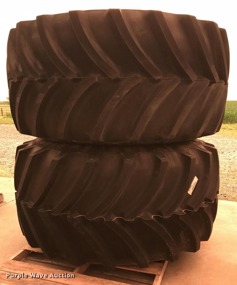 image for item G1220 (2) Goodyear Optitrac DT830 900/60R32 tire and wheel assemblies