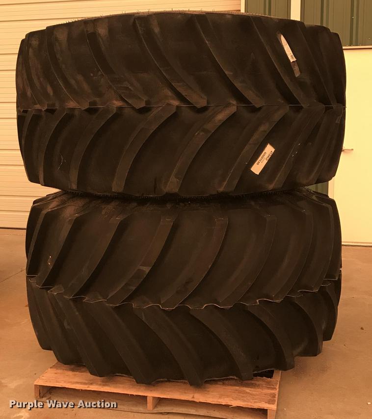 image for item G1220 (2) Goodyear Optitrac DT830 900/60R32 tire and wheel assemblies