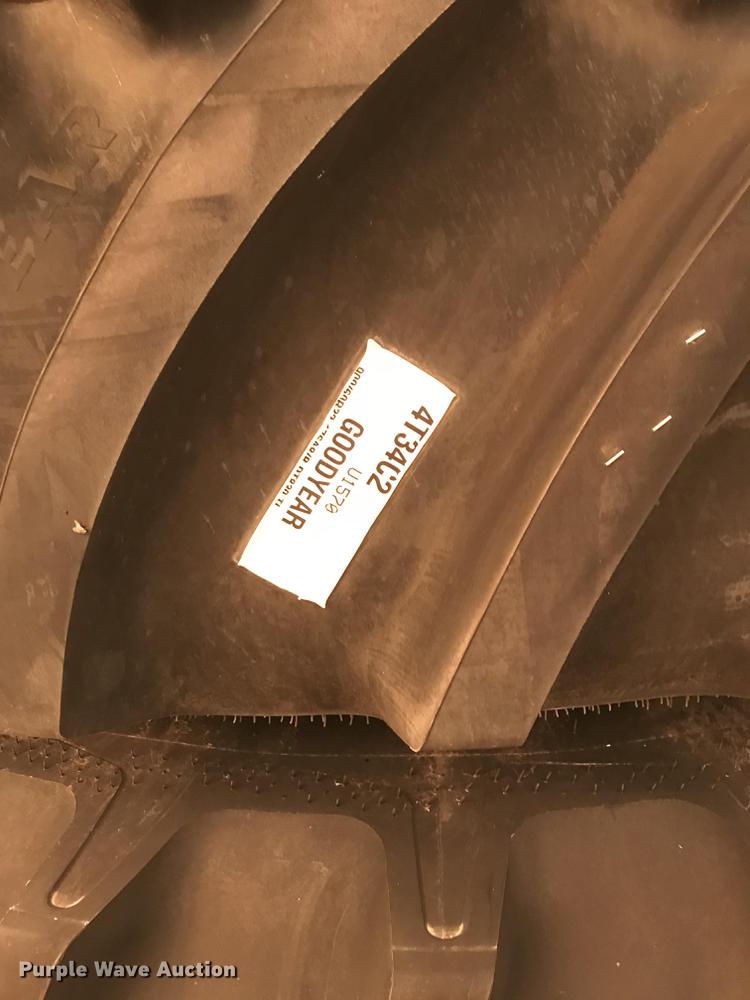 image for item G1220 (2) Goodyear Optitrac DT830 900/60R32 tire and wheel assemblies