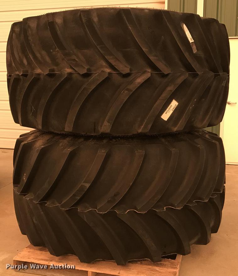 image for item G1220 (2) Goodyear Optitrac DT830 900/60R32 tire and wheel assemblies