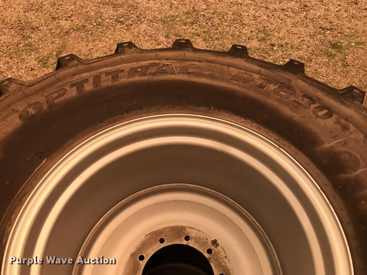 image for item G1220 (2) Goodyear Optitrac DT830 900/60R32 tire and wheel assemblies