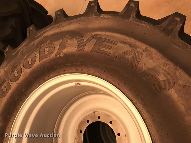 image for item G1220 (2) Goodyear Optitrac DT830 900/60R32 tire and wheel assemblies