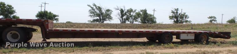 image for item DD1157 1990 Trail King drop deck equipment trailer