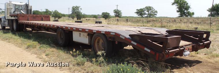 image for item DD1157 1990 Trail King drop deck equipment trailer