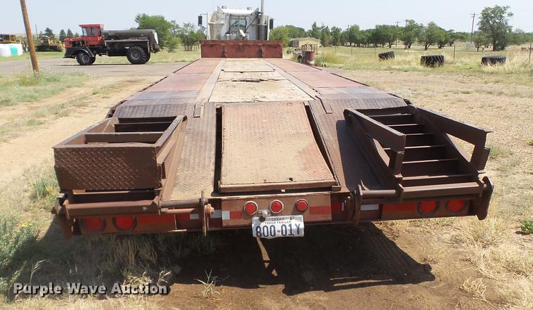 image for item DD1157 1990 Trail King drop deck equipment trailer