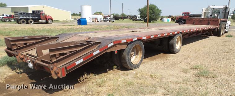 image for item DD1157 1990 Trail King drop deck equipment trailer