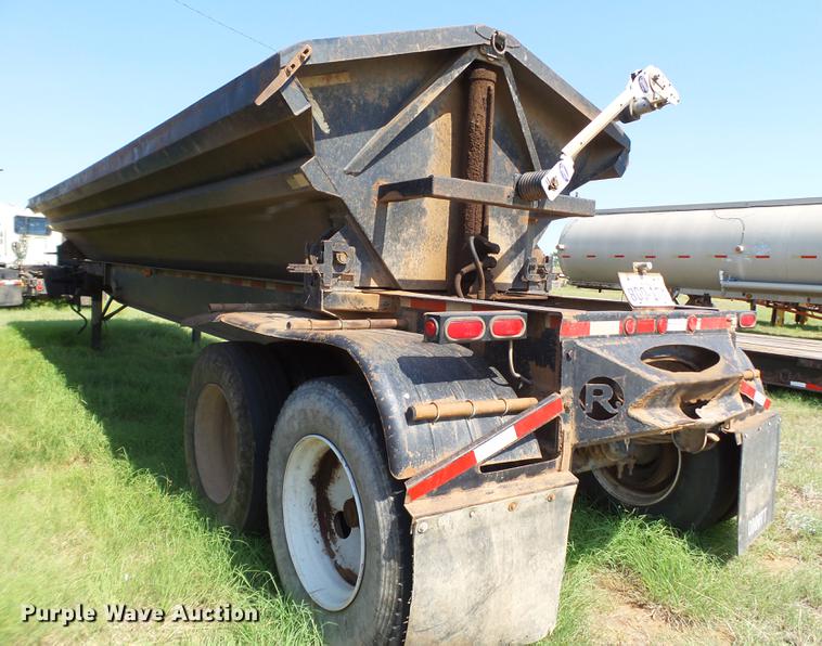 image for item DD1173 2001 Thurston Circle R side dump trailer