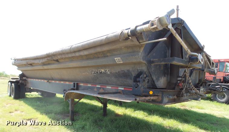 image for item DD1173 2001 Thurston Circle R side dump trailer