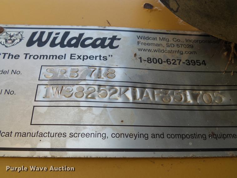 image for item DD1180 2010 Vermeer Wildcat SPB718 compost turner