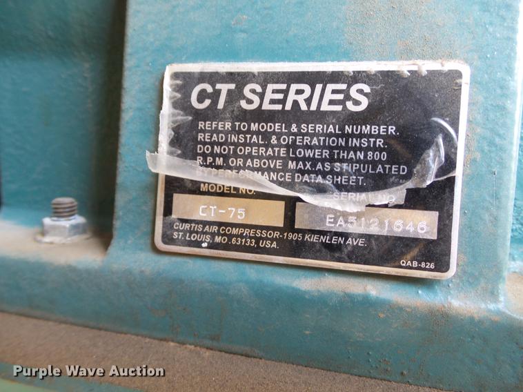 image for item EN9585 FS Curtis CT-75 air compressor