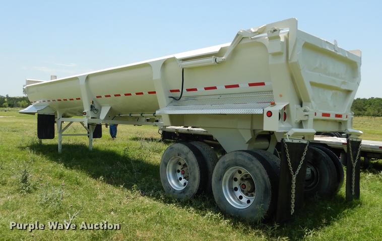 image for item DC5953 2008 Ranco barrel bed end dump trailer
