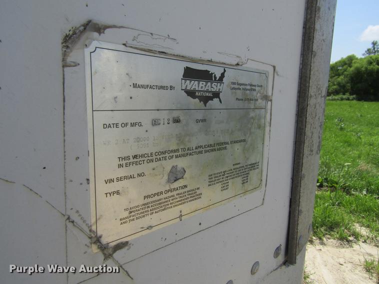 image for item DF3825 1996 Wabash National dry van trailer