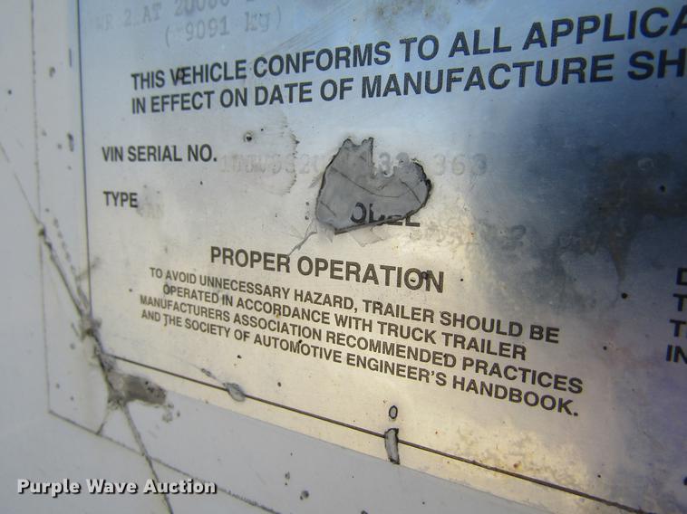 image for item DF3825 1996 Wabash National dry van trailer