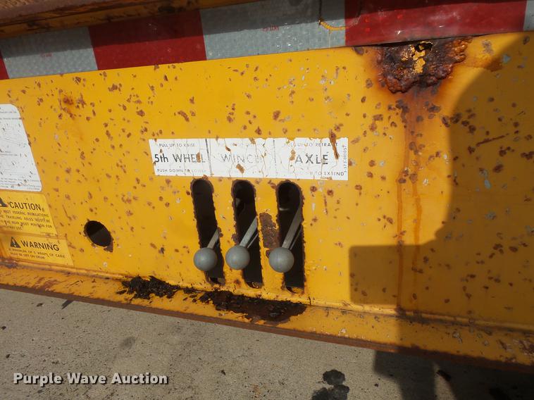 image for item DV9327 1987 Landoll 31748 tilt deck equipment trailer