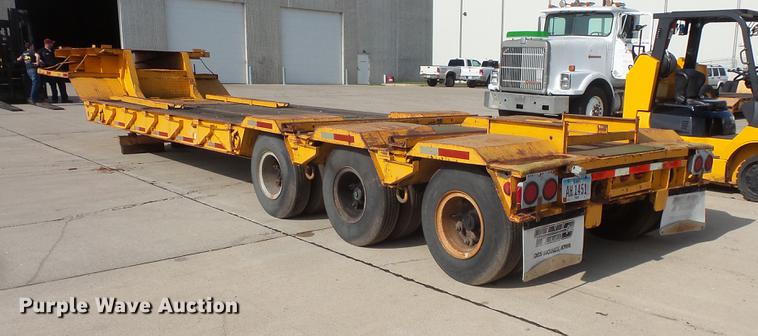 image for item DV9328 1962 Transport Trailers drop deck equipment trailer