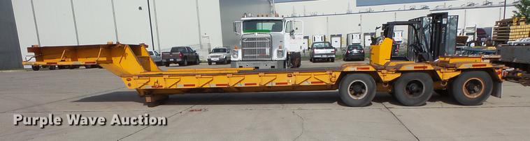 image for item DV9328 1962 Transport Trailers drop deck equipment trailer