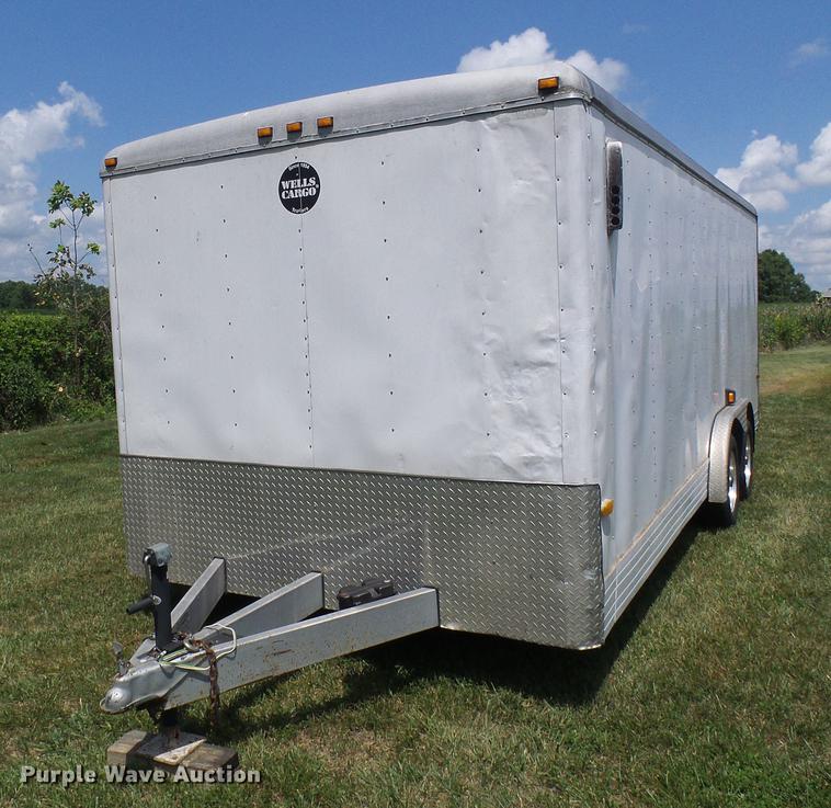 image for item DD8604 2001 Wells Cargo enclosed cargo trailer