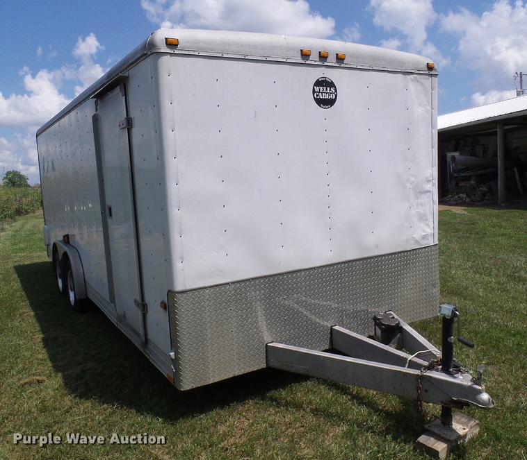 image for item DD8604 2001 Wells Cargo enclosed cargo trailer