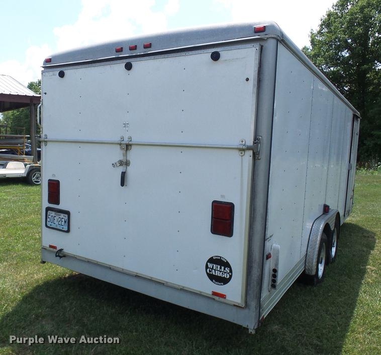 image for item DD8604 2001 Wells Cargo enclosed cargo trailer
