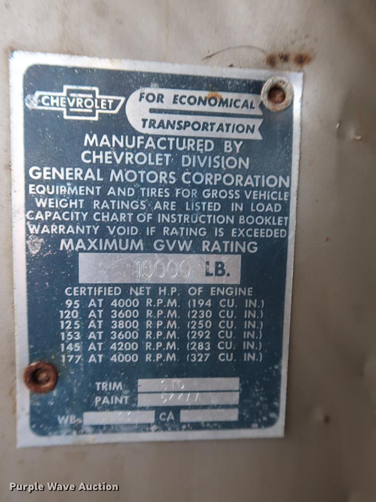 image for item DE6085 1966 Chevrolet 30 grain truck