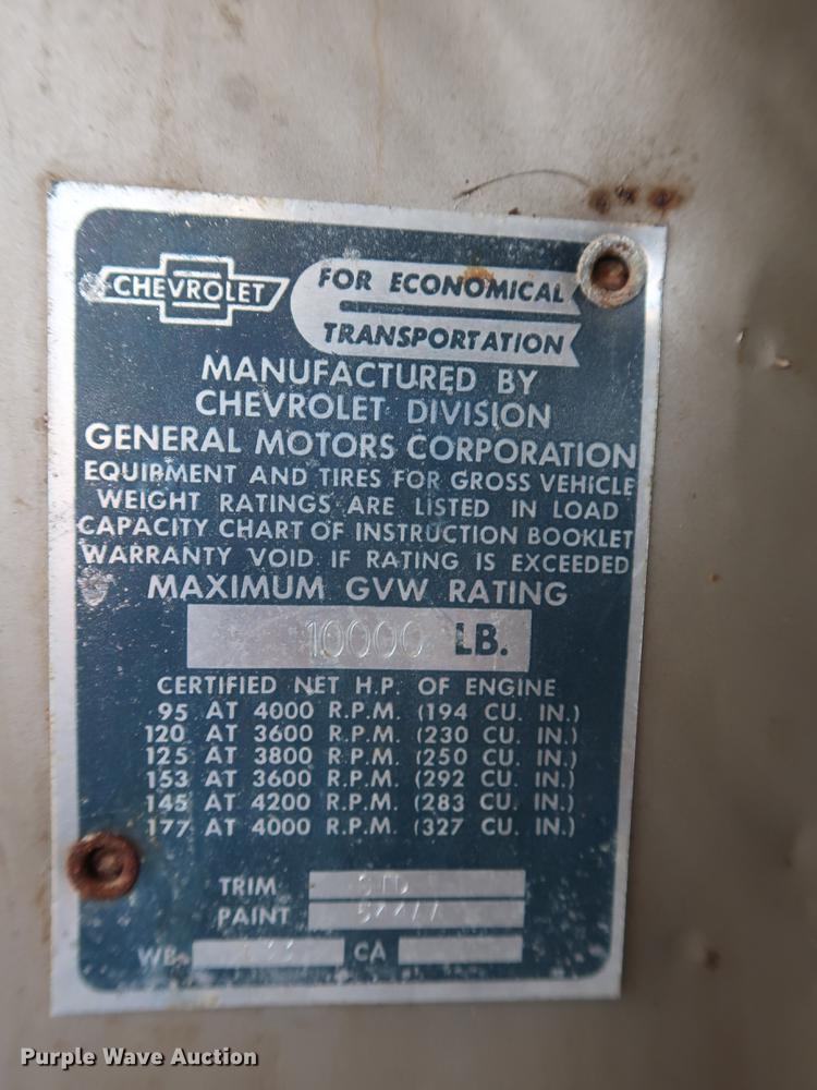 image for item DE6085 1966 Chevrolet 30 grain truck